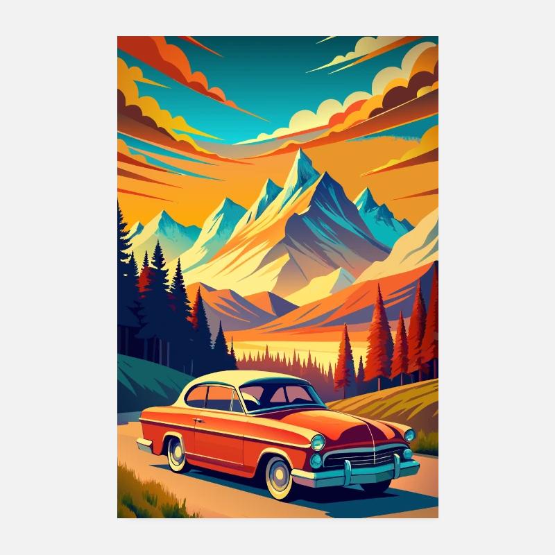 Aurora Ascent Poster 8" x 12" (20x30 cm)