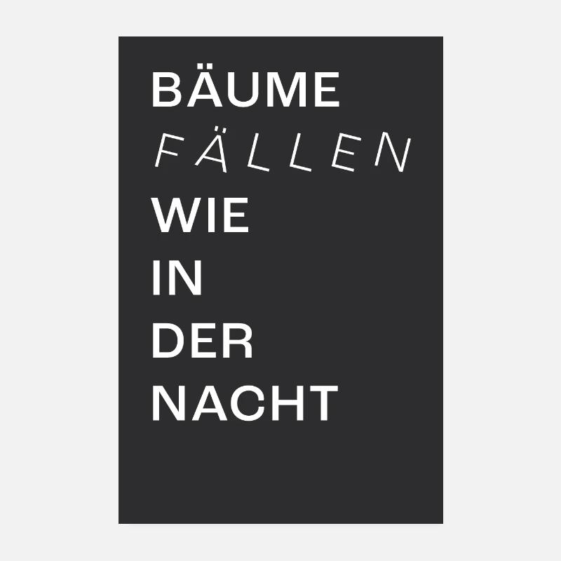 Bäume - Poster 20x30 cm - Weiß