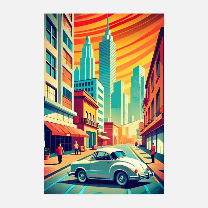 Pouls urbain Poster 20 x 30 cm