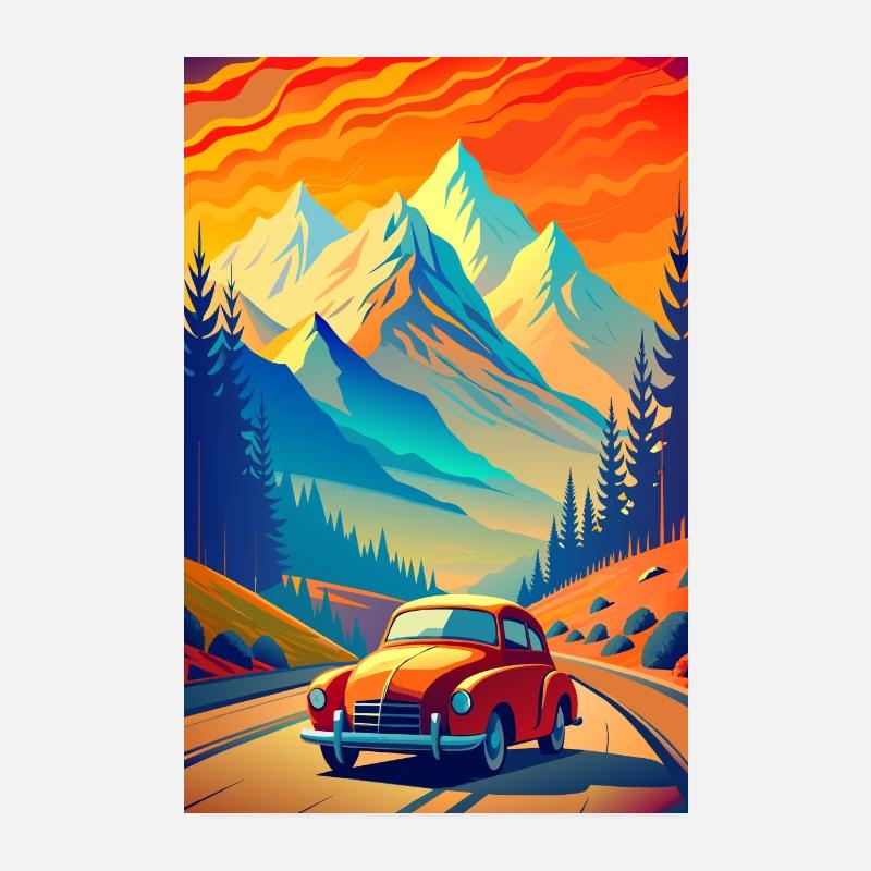 Horizon des Highlands Poster 20 x 30 cm