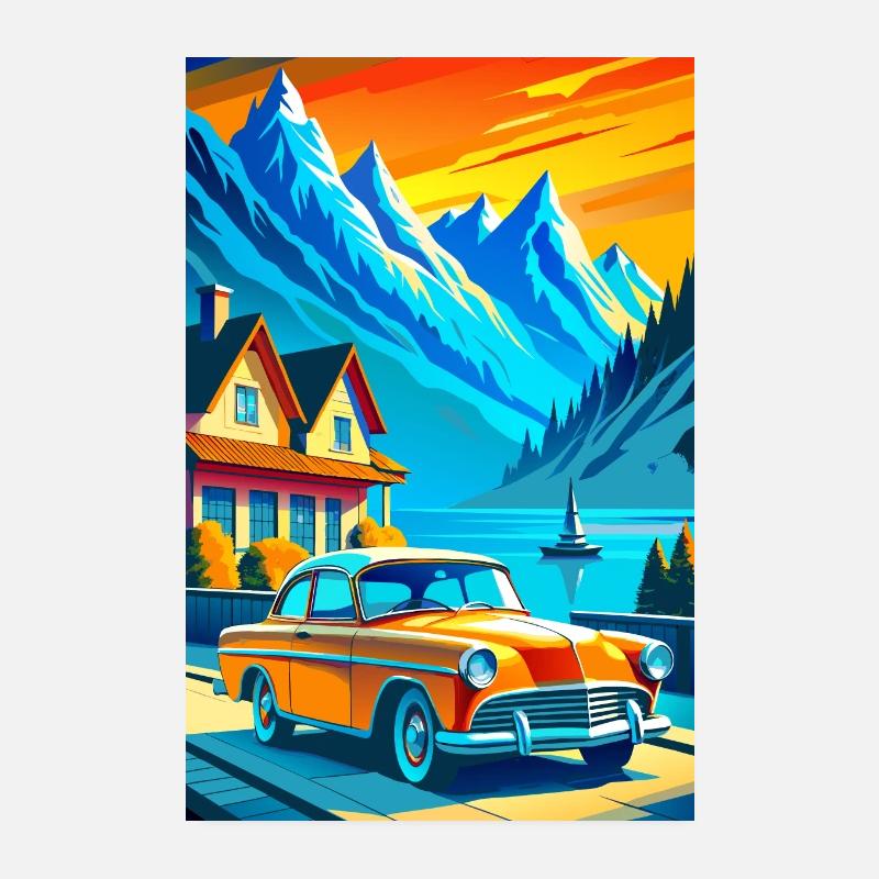 Vue sur l’océan Poster 20 x 30 cm
