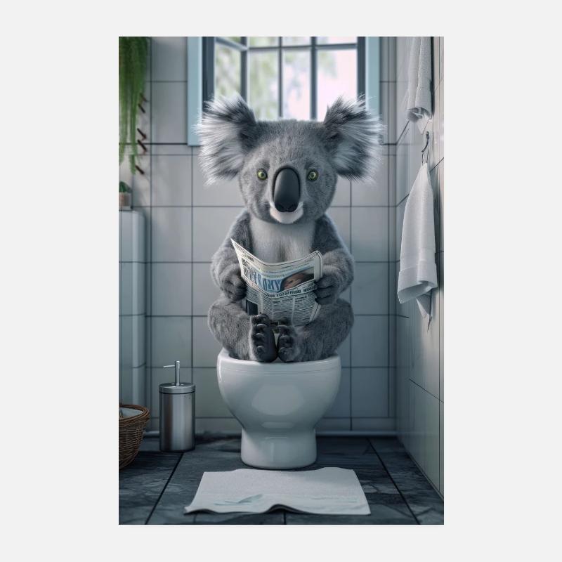 L’actualité de Koala - Poster 20 x 30 cm - blanc