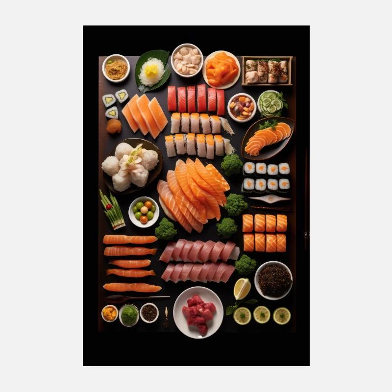 Sushi Delicacies Poster 20x30 cm