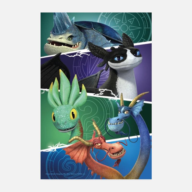 Dragons: The Nine Realms Design With New Dragons Poster 8" x 12" (20x30 cm)