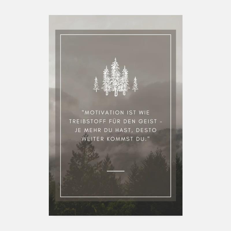 Motivation is the fuel Poster 8" x 12" (20x30 cm)