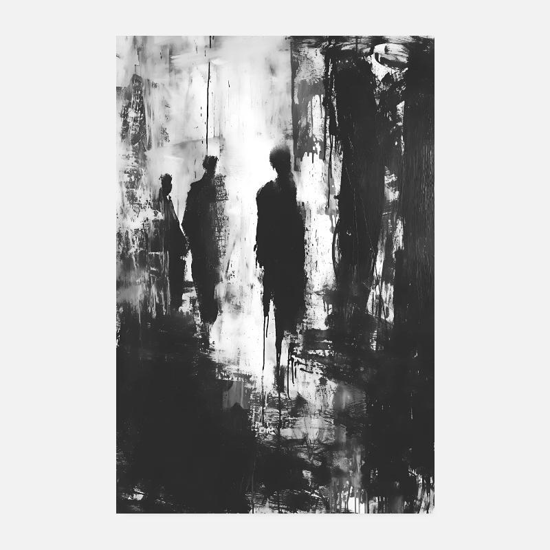 SOMEWHERE #3 - Poster 20x30 cm - Weiß