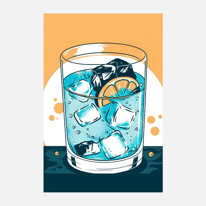 Impressions d’alcool, tirages de chariot de bar, Cocktail classique Poster 20 x 30 cm