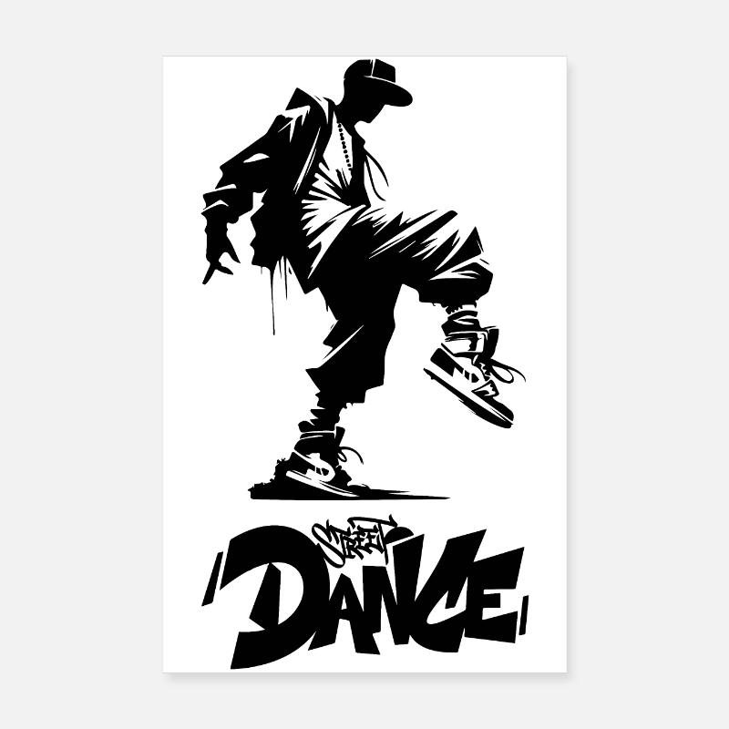 Danseuse de rue Poster 20 x 30 cm