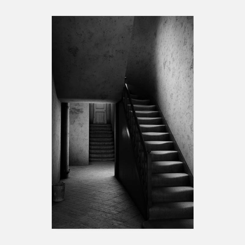 L'escalier Poster 20 x 30 cm