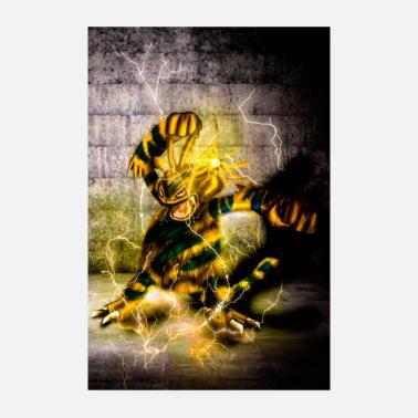 POSTER ELECTUBUZZ ELECTRO,illustrazione digitale Poster 20x30 cm