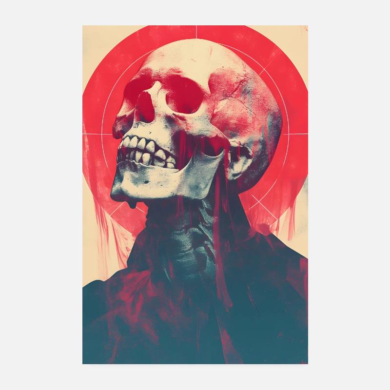 Skull Poster 20x30 cm