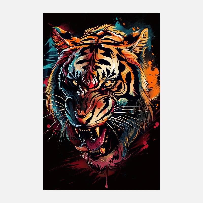 Tiger Poster 8" x 12" (20x30 cm)