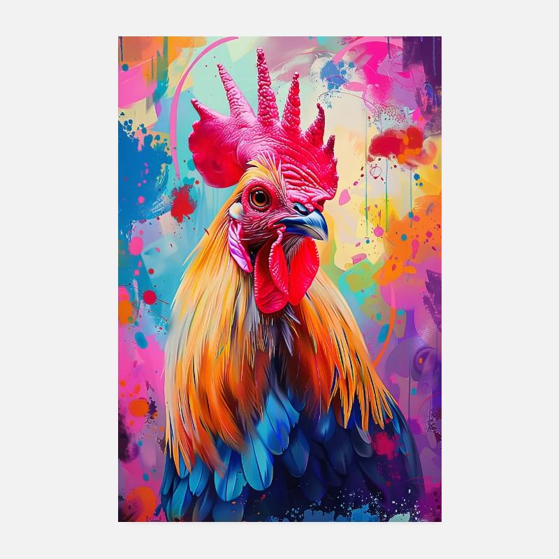 Poulet Poster 20 x 30 cm