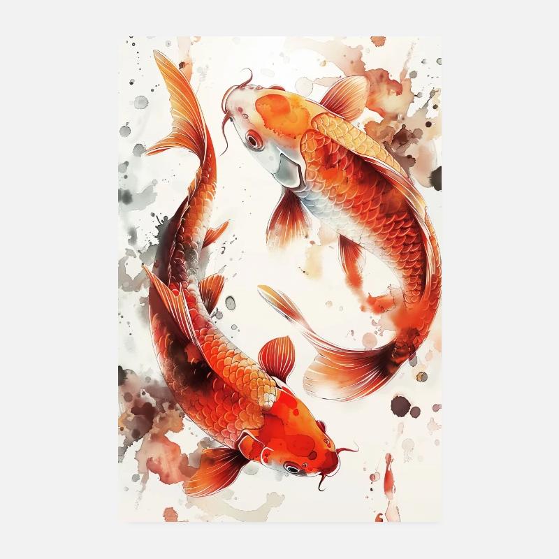 Koi Poster 8" x 12" (20x30 cm)