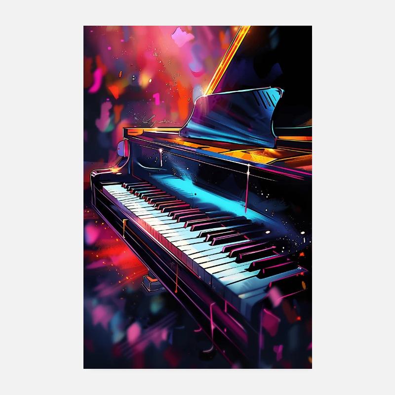 Klavier Poster 20x30 cm