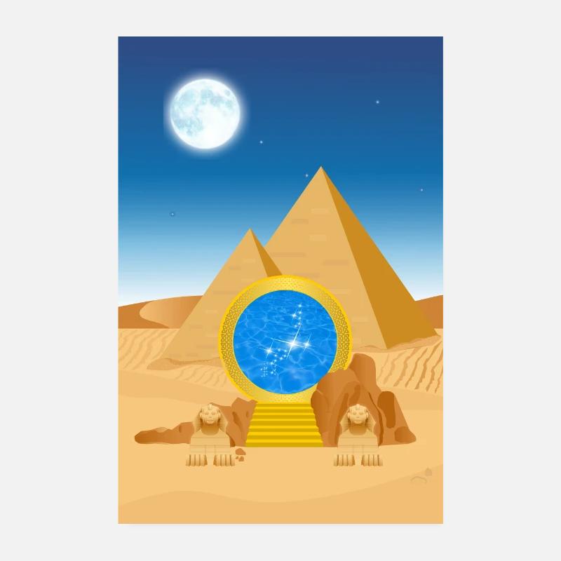 Pyramiden-Portal Poster 20x30 cm