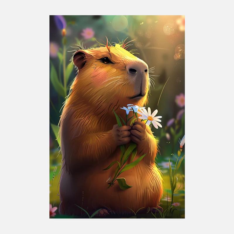 Capybara Poster 20 x 30 cm