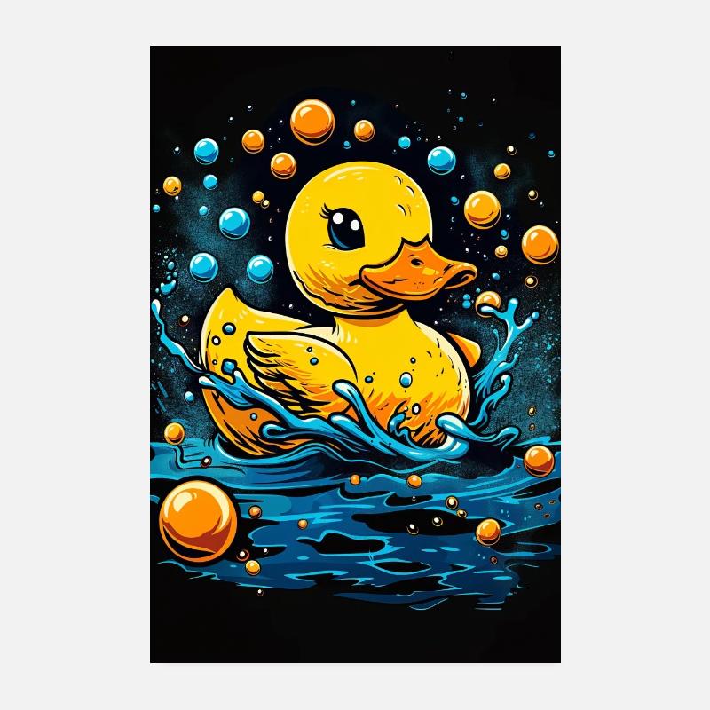 Canard en plastique Poster 20 x 30 cm