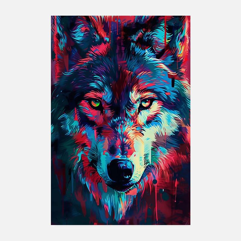Wolf Poster 8" x 12" (20x30 cm)