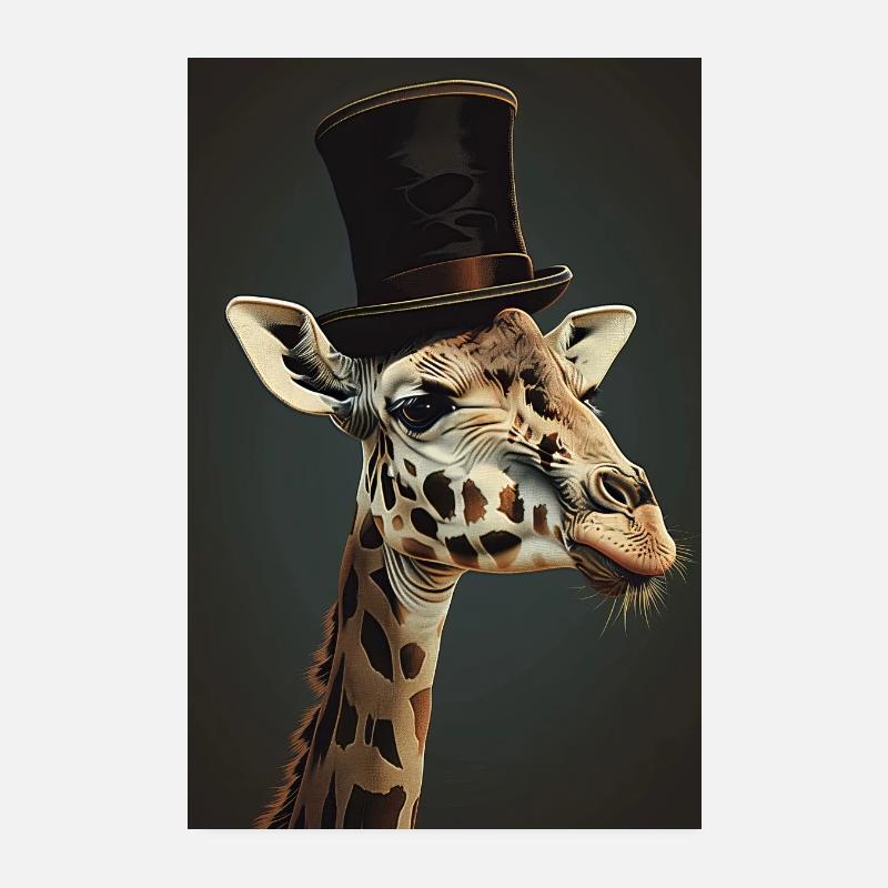 Giraffe Poster 20x30 cm