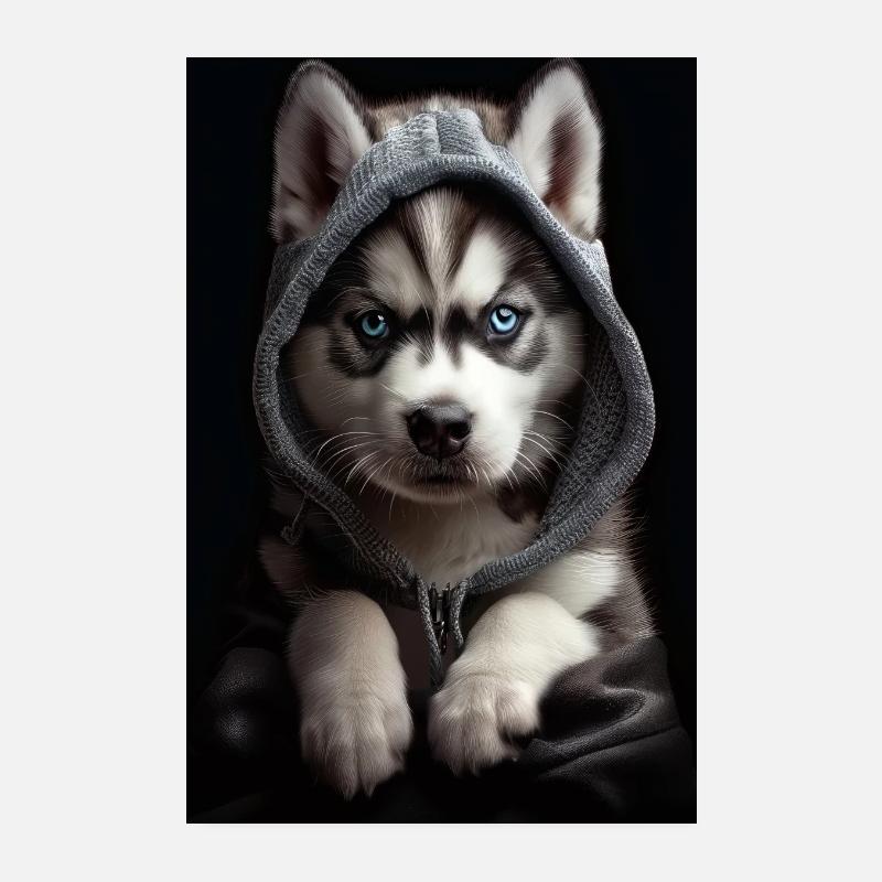 Rauque - Poster 20 x 30 cm - blanc