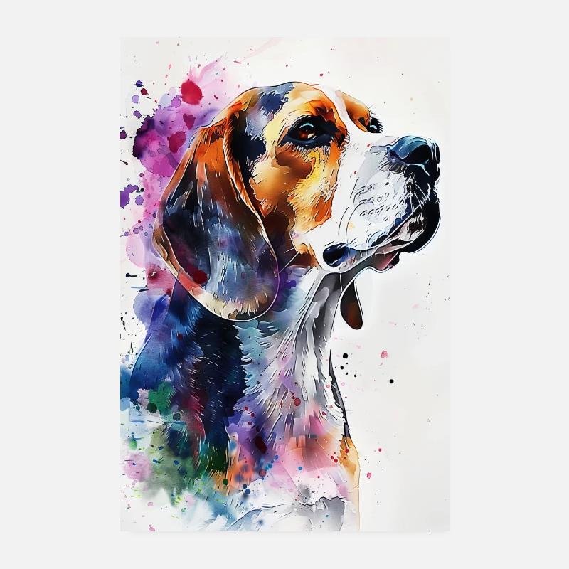 Beagle Poster 20x30 cm