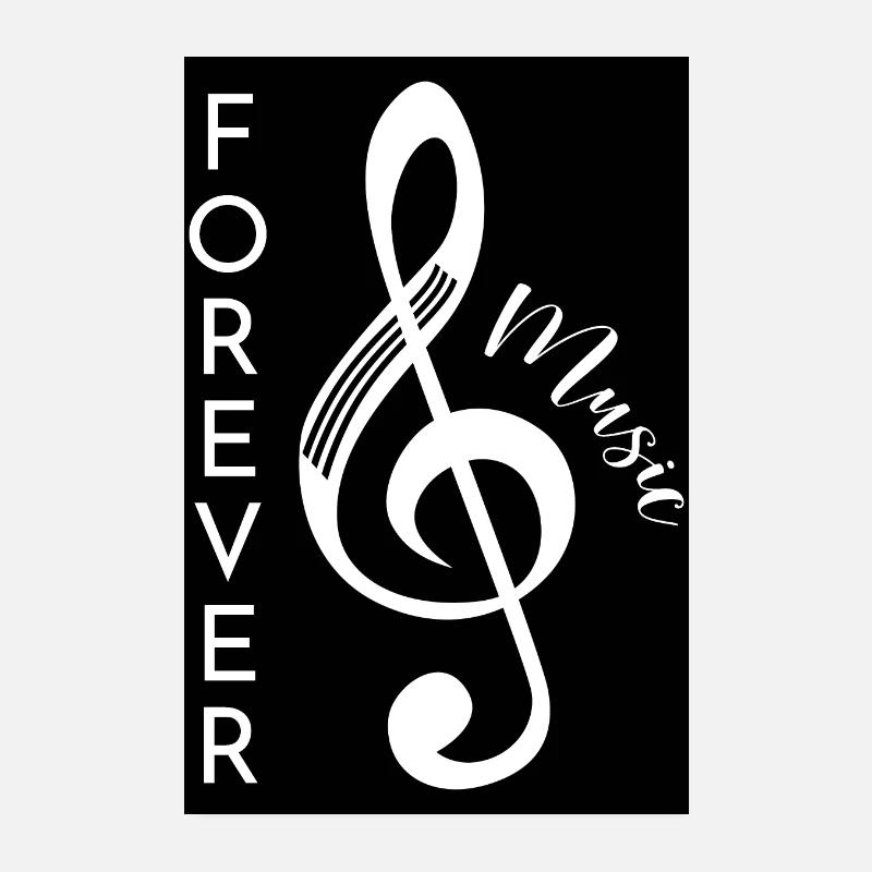 Affiche de musique pour toujours Poster 20 x 30 cm