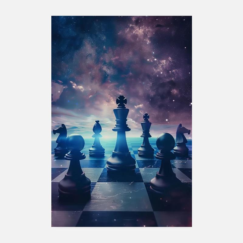 Schach Poster 20x30 cm