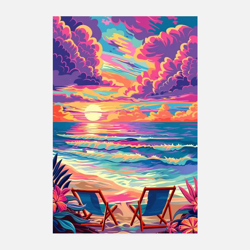 Plage Poster 20 x 30 cm