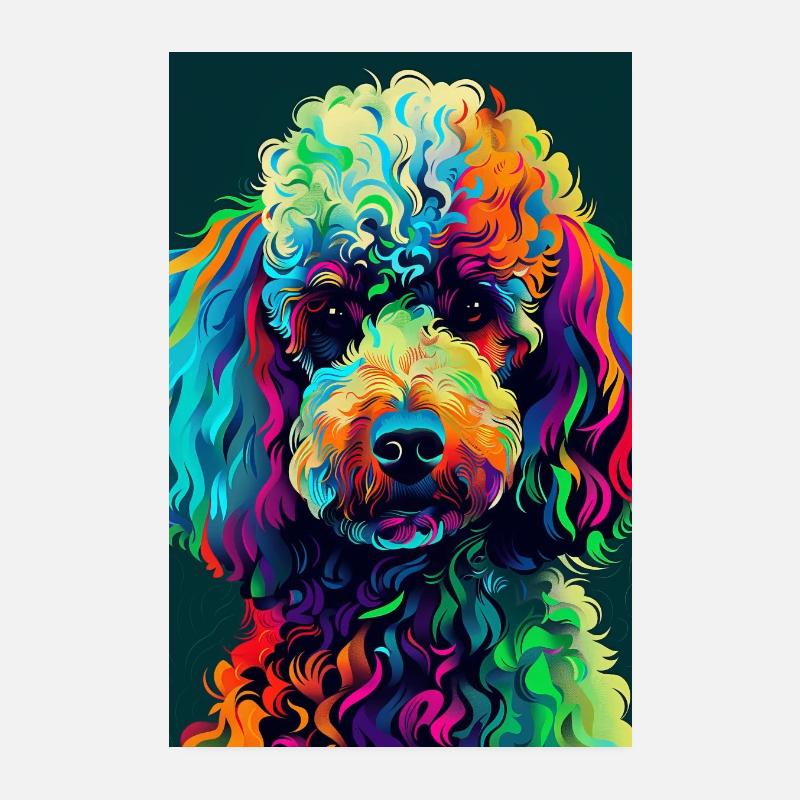 Caniche Poster 20 x 30 cm
