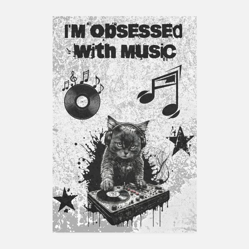 Music Obsession Poster 20x30 cm
