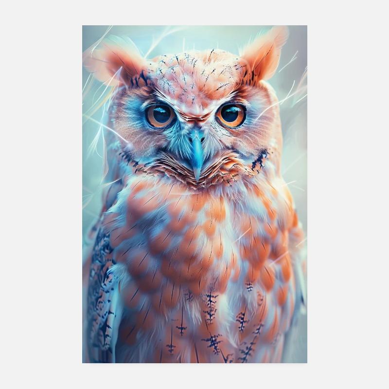 Eule Poster 20x30 cm