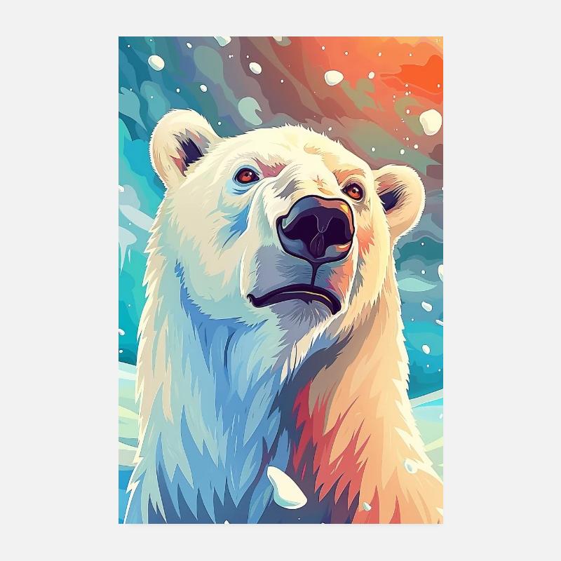 Polar bear Poster 8" x 12" (20x30 cm)