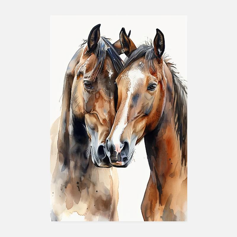 Pferd Poster 20x30 cm