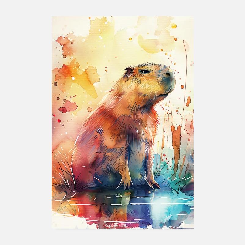 Capybara Poster 20 x 30 cm