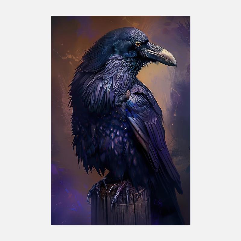 Raven Poster 8" x 12" (20x30 cm)