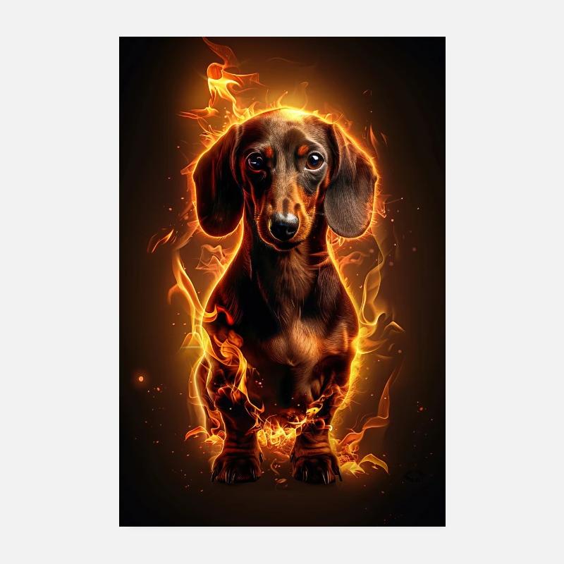 Dackel Poster 20x30 cm