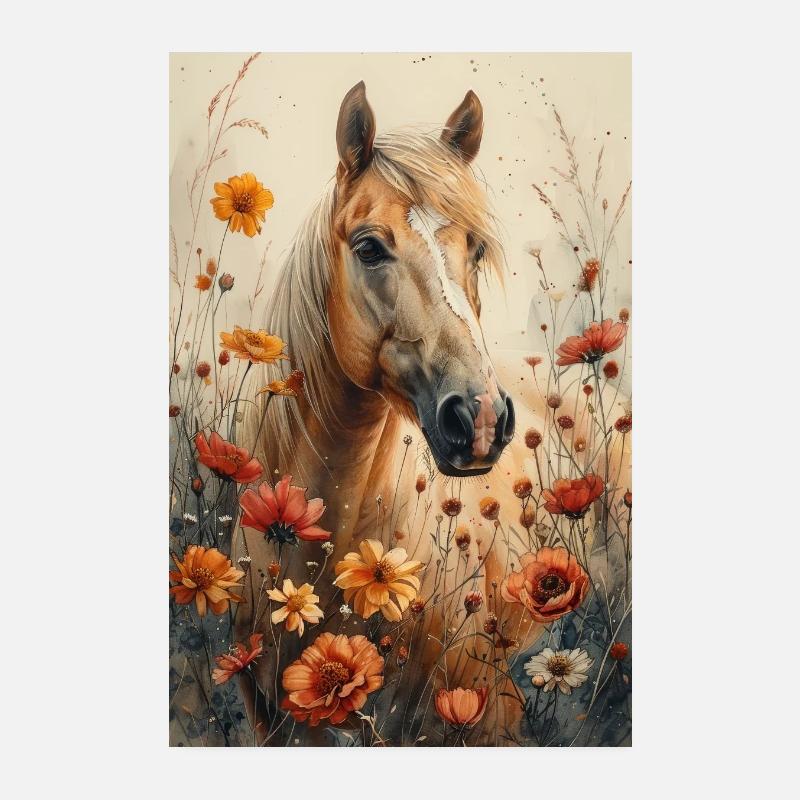 Équitation Équitation Équitation Équitation Saut d’obstacles Poster 20 x 30 cm