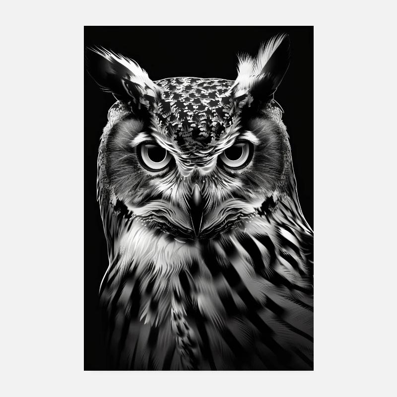Eule Poster 20x30 cm