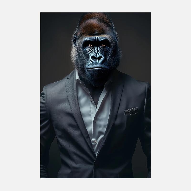 Monkey Poster 8" x 12" (20x30 cm)