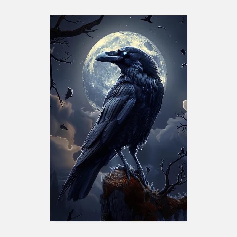 Corbeau Poster 20 x 30 cm