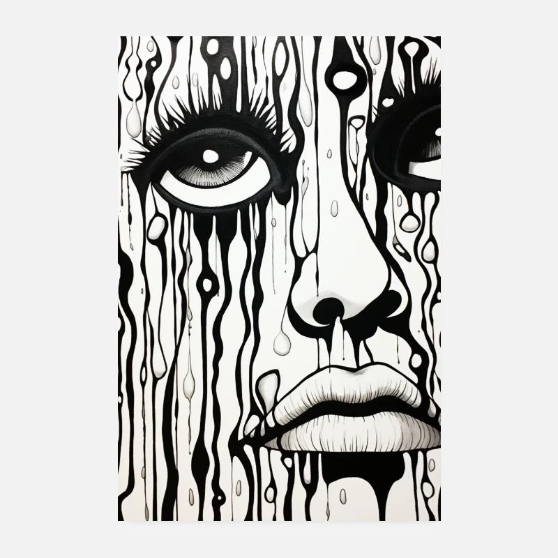 Gouttes de larmes Poster 20 x 30 cm