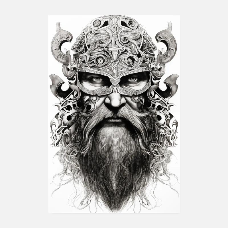 Wikinger-Krieger 2 Poster 20x30 cm