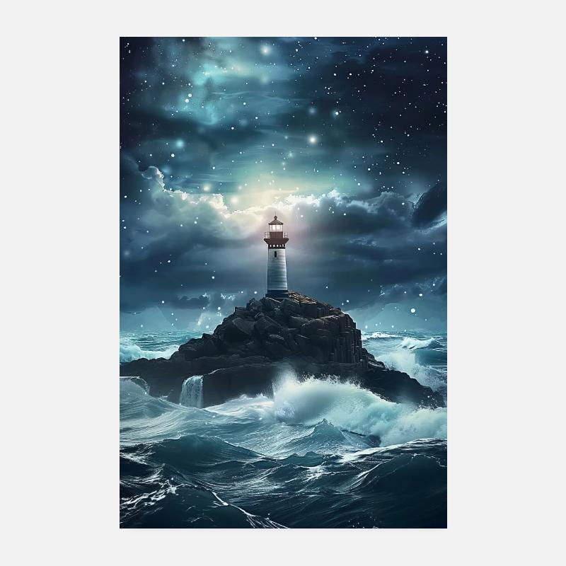 Leuchtturm Poster 20x30 cm