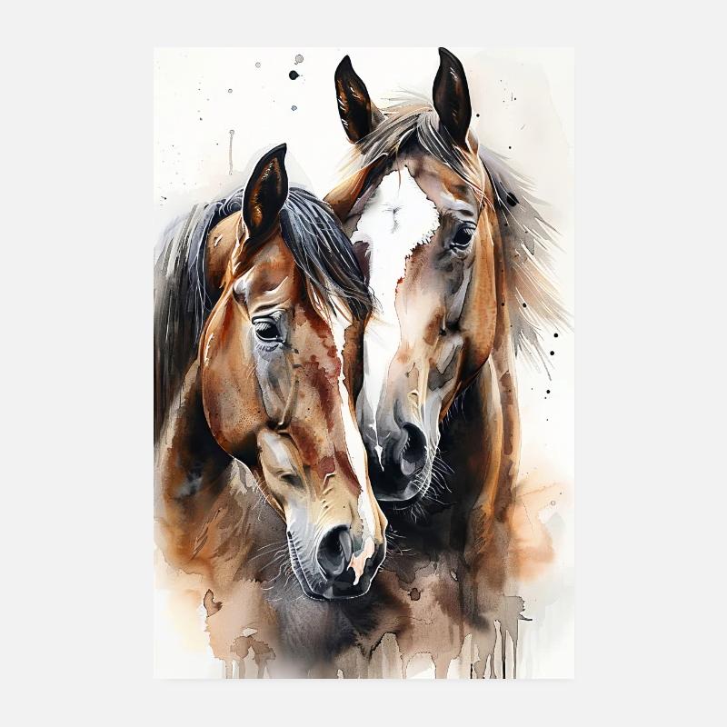 Pferd Poster 20x30 cm