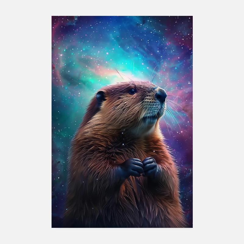 Biber - Poster 20x30 cm - Weiß