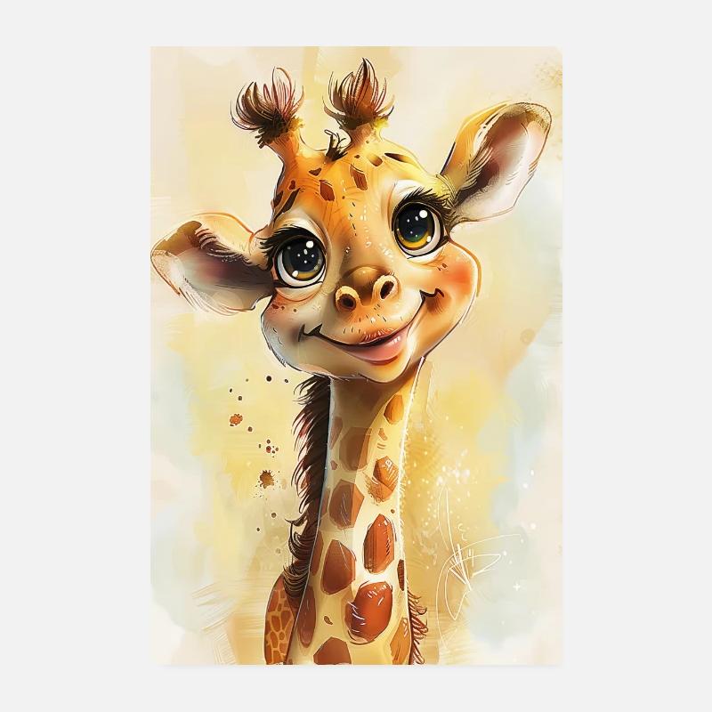 Girafe Poster 20 x 30 cm