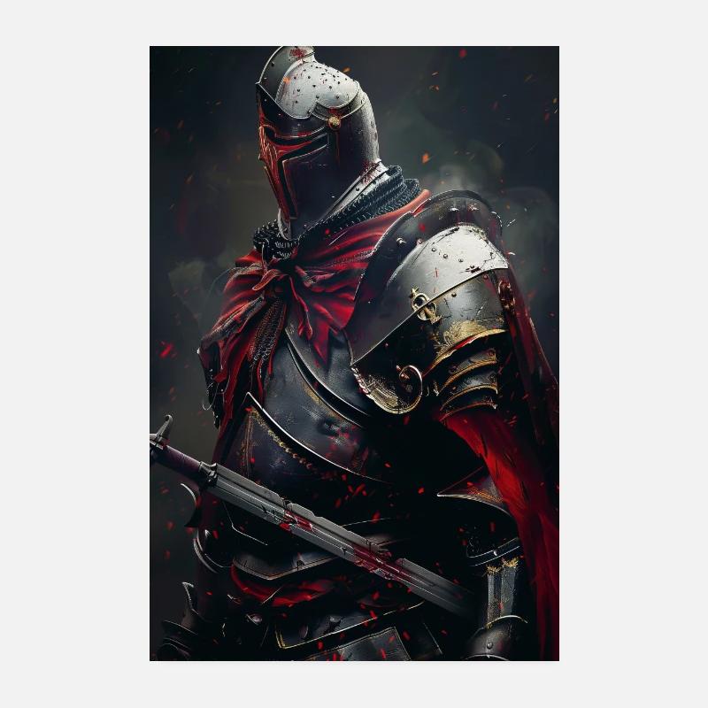 Knight Poster 8" x 12" (20x30 cm)