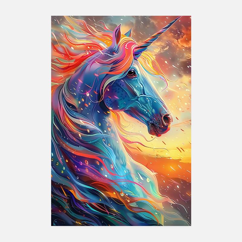 Einhorn Poster 20x30 cm