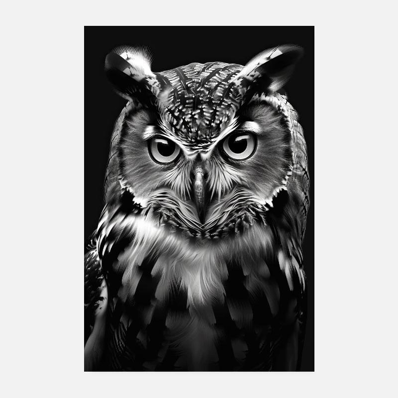 Eule Poster 20x30 cm